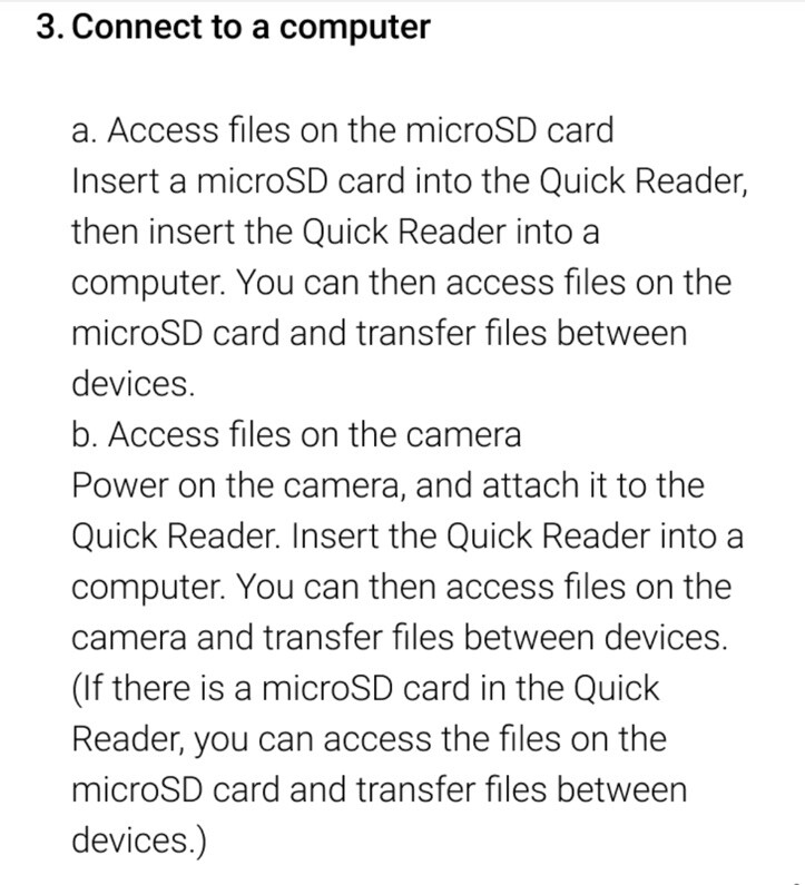 Original Insta360 GO 3/GO 3S Quick Reader - High-Speed Data Transfer Accessory