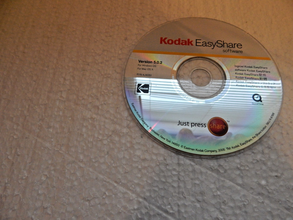 Kodak EasyShare Software Version 5.0.2 CD  YEAR 2005 PC