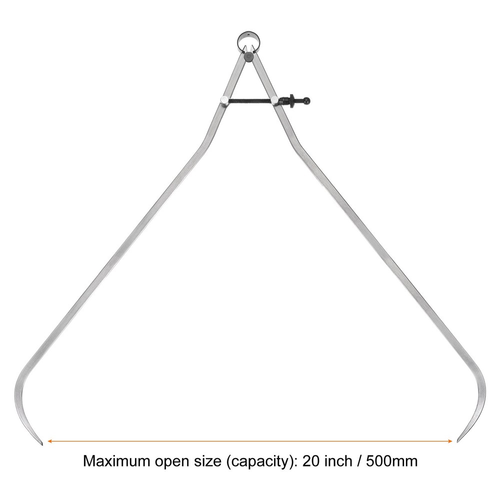 Spring Joint Caliper 20" 500mm Adjustable Spring Outside Caliper with Solid Nut