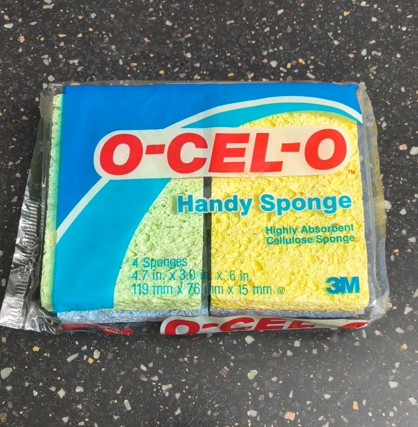 Vintage 1993 O-CEL-O 4 Pack Handy Sponge