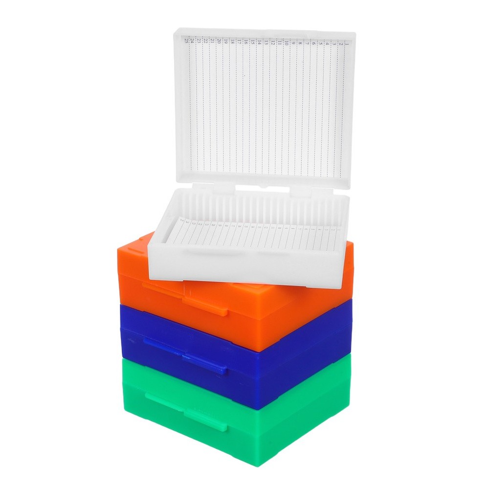 4 Pcs Microscope Slide Case Accessories Storage Boxes Laboratory Supply