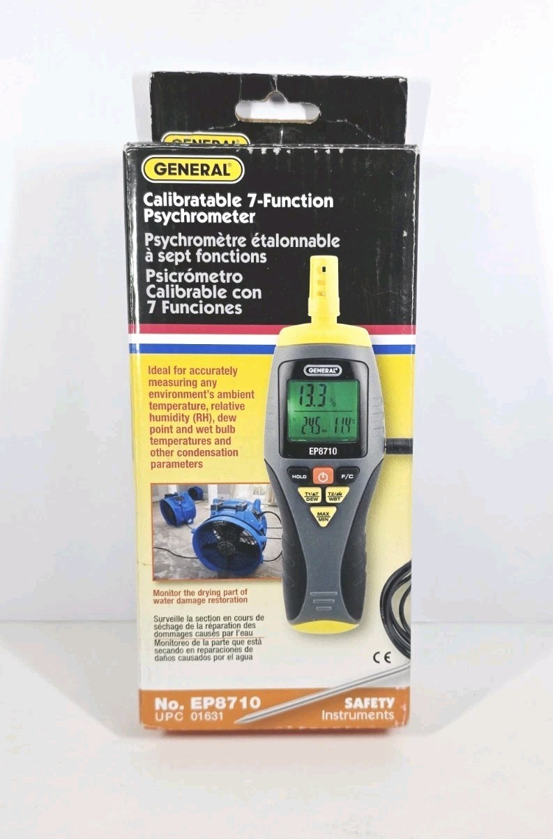 General Temperature Humidity Meter Brand New Sealed EP8710 (T)