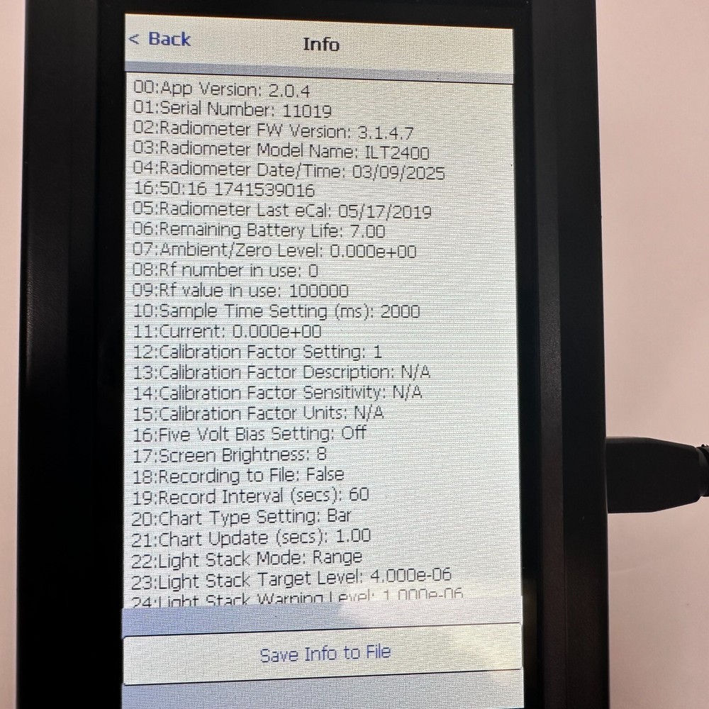 International Light Technologies ILT2400 Optical Meter w/ Case