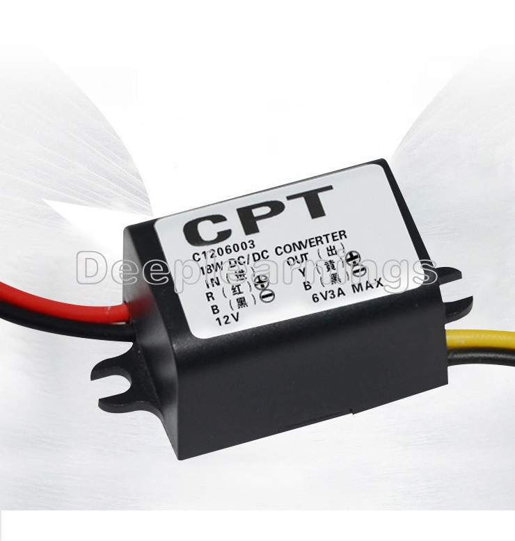 1PCS DC 12V To 6V 3A Converter Module Step Down Power Output Adapter
