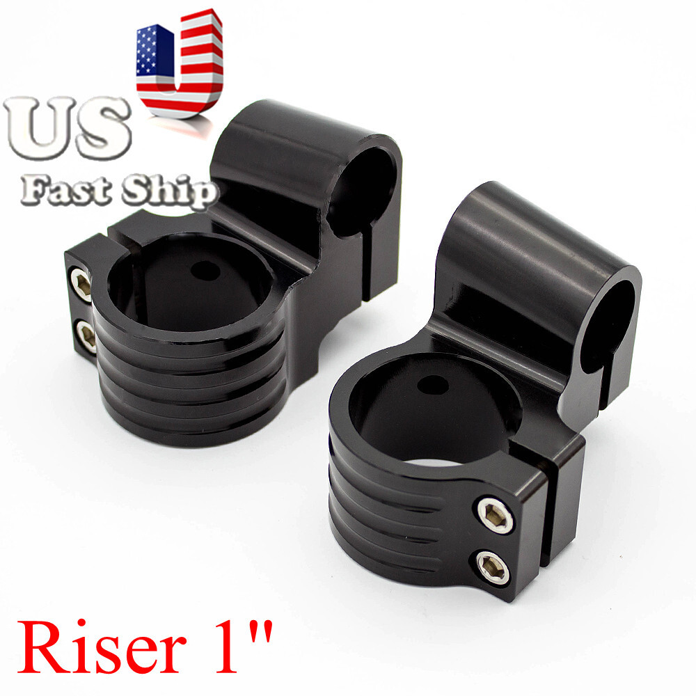 36mm Riser Motorcycle Universal Clip On Ons Fork Clamp Handle Bar Handlebars US