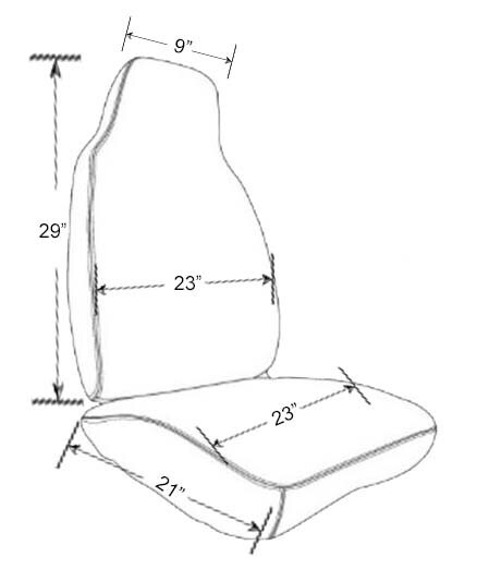 Australian Sheepskin Highback Seat covers GREY (1 Pair)