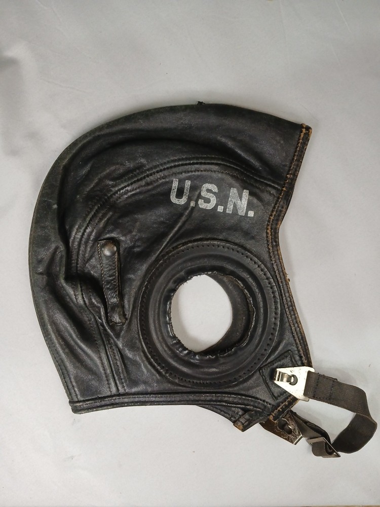 WW2 U.S.N Navy Leather Deck Cap