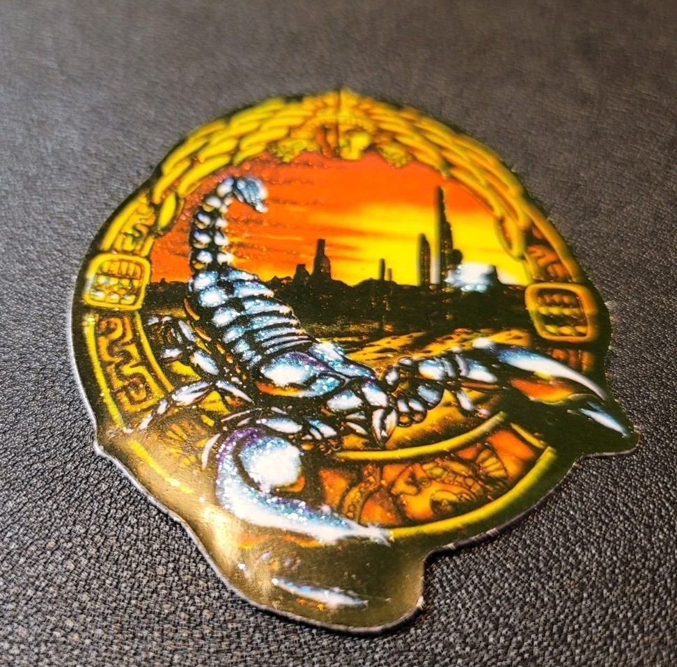 Vintage Scorpion Vending Machine Glitter Sticker 🦂