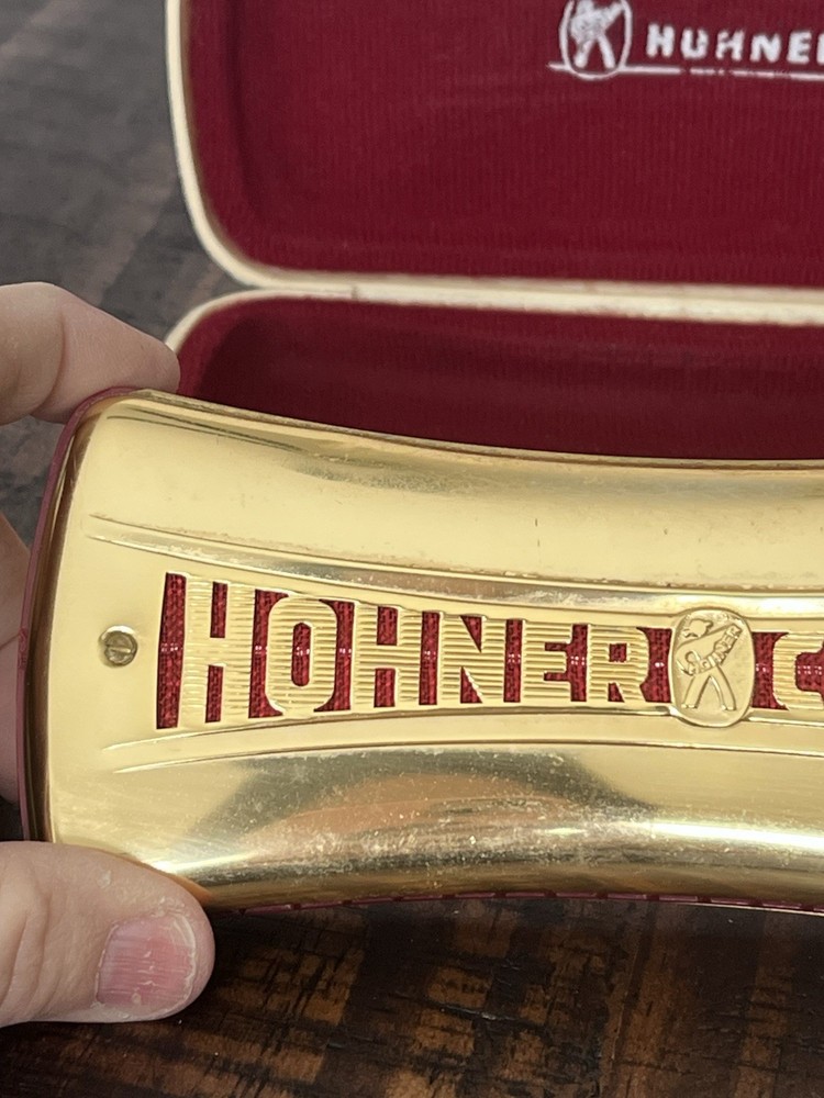 Harmonica: Horner Comet #3427 Double Sided Octave Tuned Gold Anodized Covers
