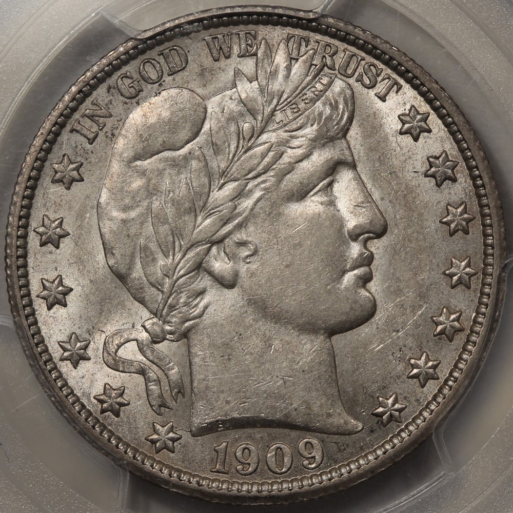 1909 Barber Half Dollar PCGS AU-58
