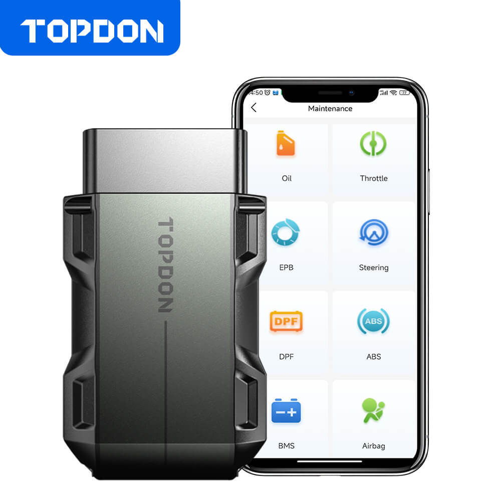 TOPDON TOPSCAN Bluetooth OB2 Scanner Code Reader Full System Car Diagnostic Tool