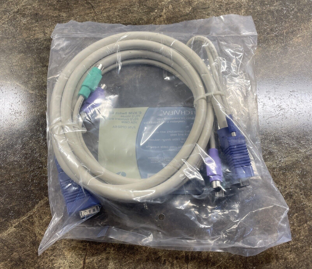 Avocent SWITCHVIEW 6' KVM Switch Cable - Model CPS2-6A - NEW