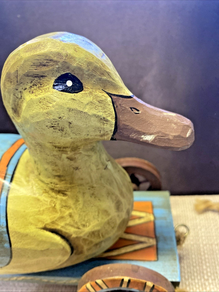 ENSENG WOODEN DUCK PULL TOY COLLECTABLE APPROVAL SAMPLE