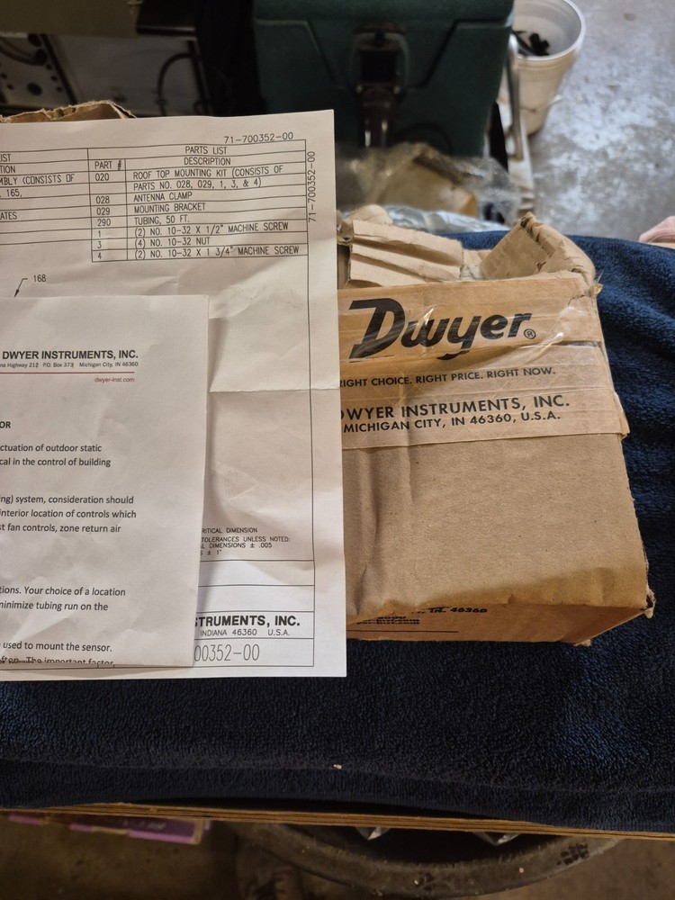 NEW Dwyer ~ A-306 ~ Outdoor Static Pressure Sensor Kit