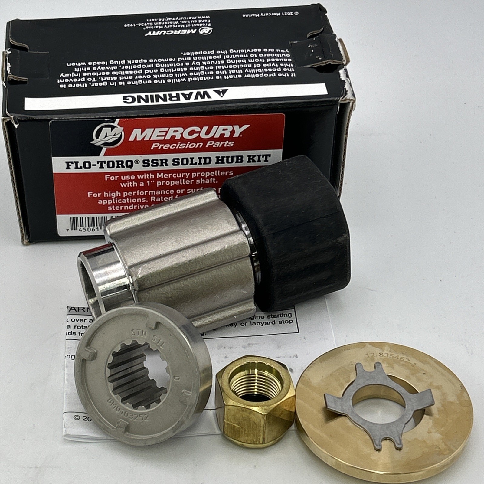 Mercury Marine Quicksilver Flo Torq SSR Solid Hub Propeller Hub Kit PN 8M0101602
