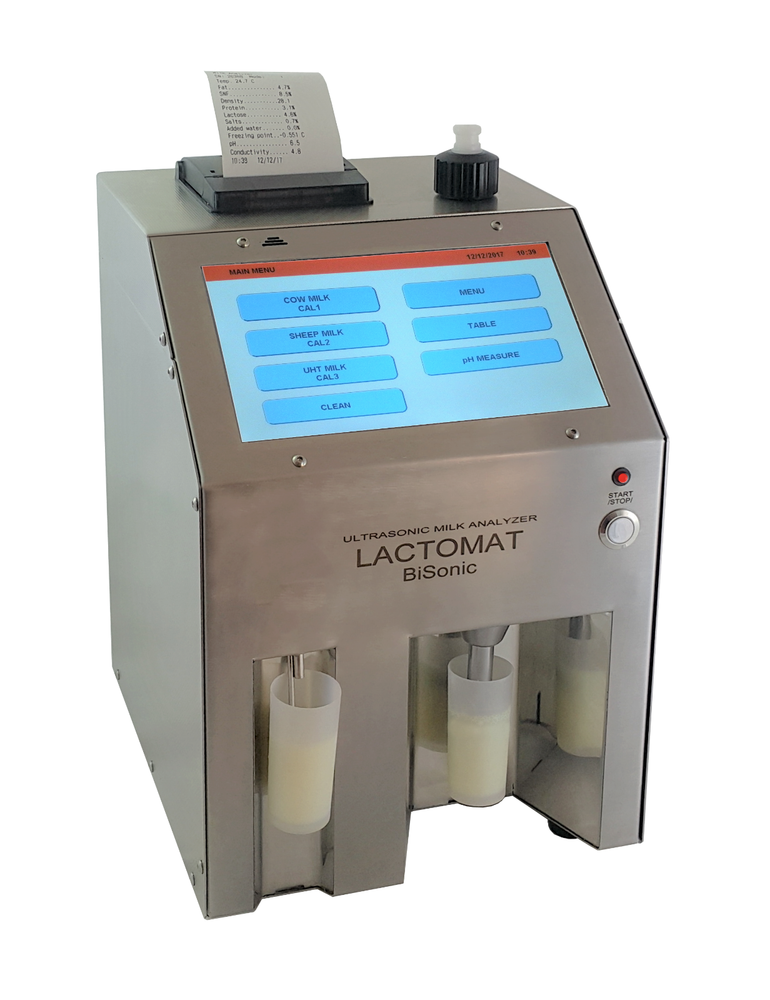 Milk analyzer Lactomat BiSonic + internal printer + pH probe, Lab Equipment
