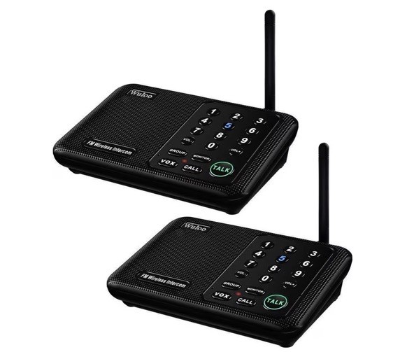 Wuloo WL666 Wireless Intercoms System - Black