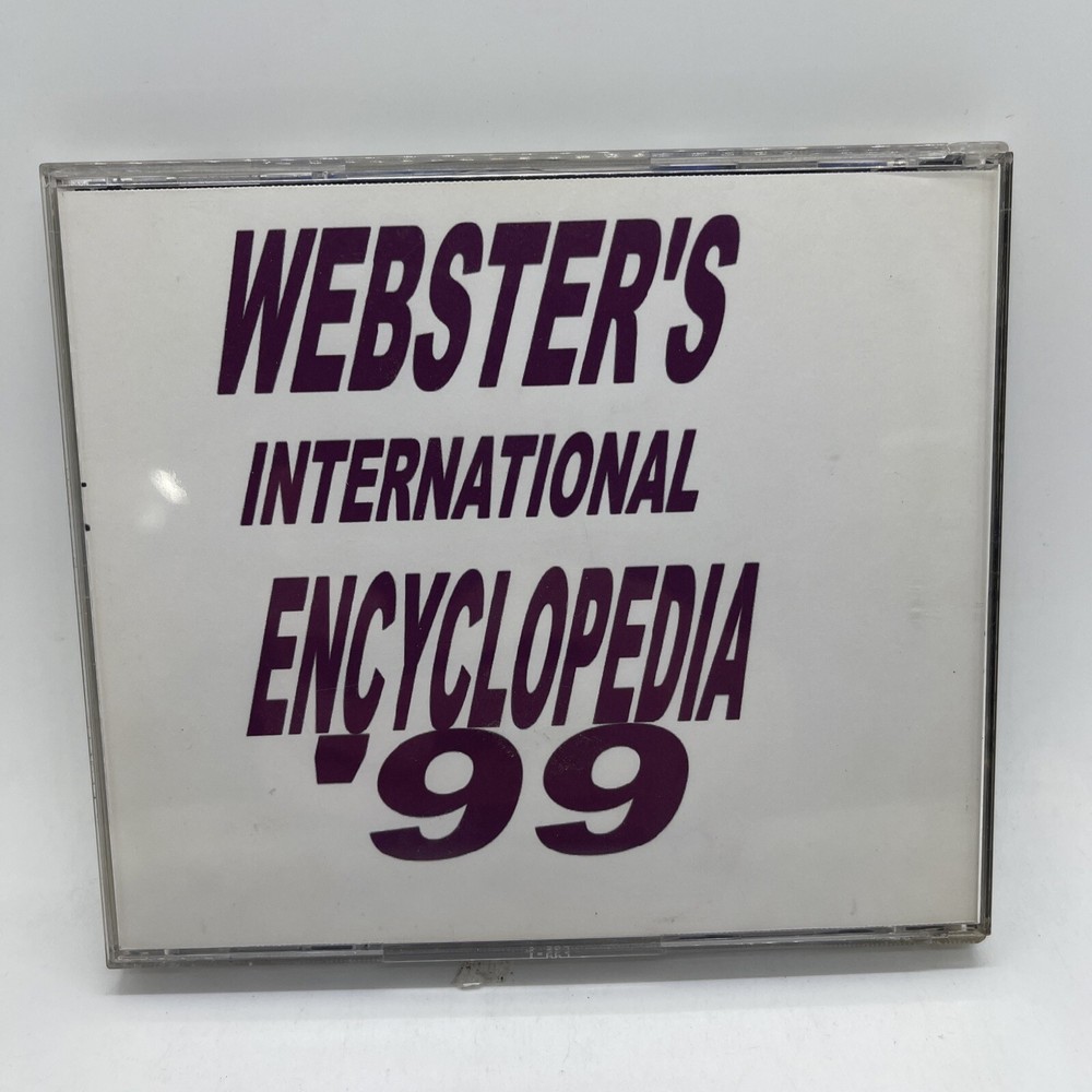 Webster International Encyclopedia Windows PC CD-ROM
