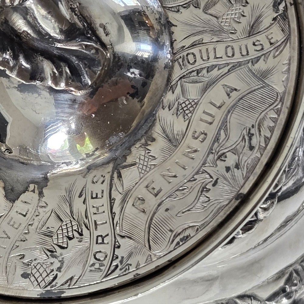 EXCEPTIONAL EXTRA LARGE GERMAN SILVER TANKARD