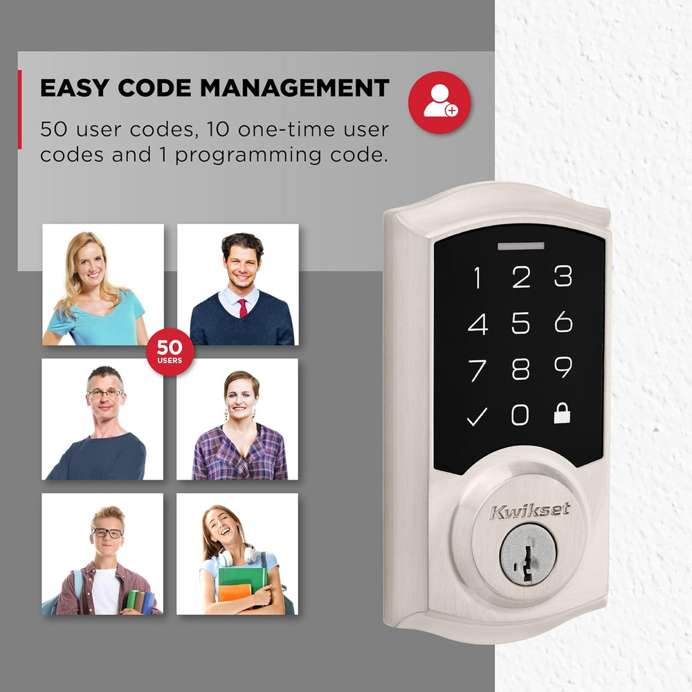 Smartcode 270 Keyless Entry Electronic Touchpad Deadbolt Door Lock with Auto-Loc