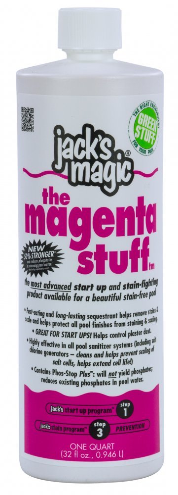 Jack's Magic The Magenta Stuff Swimming Pool Chemical - 32 oz (Choose Quantity)