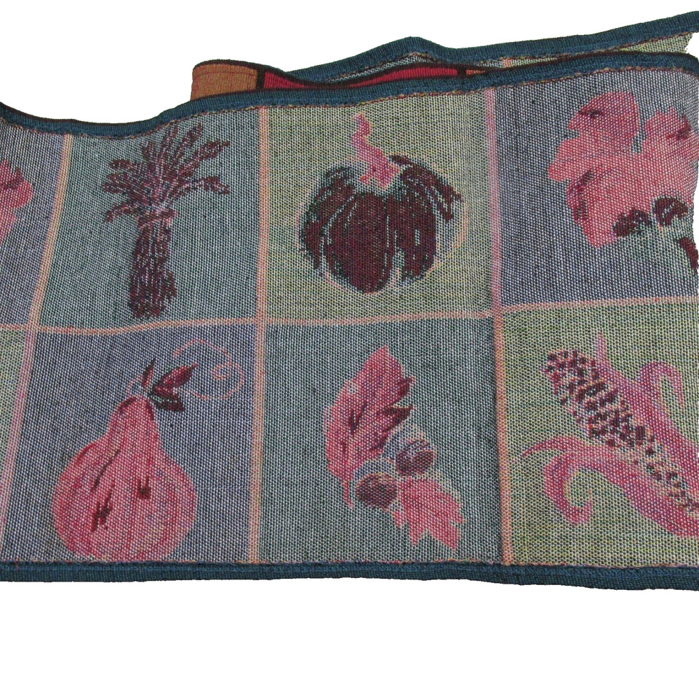 Fall Theme Tapestry Rectangle Table Runner Thanksgiving Decor 70" x 12.5