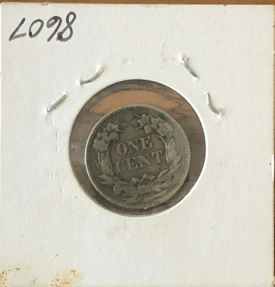 1857 Flying Eagle cent with overall X Fine details - scratched
