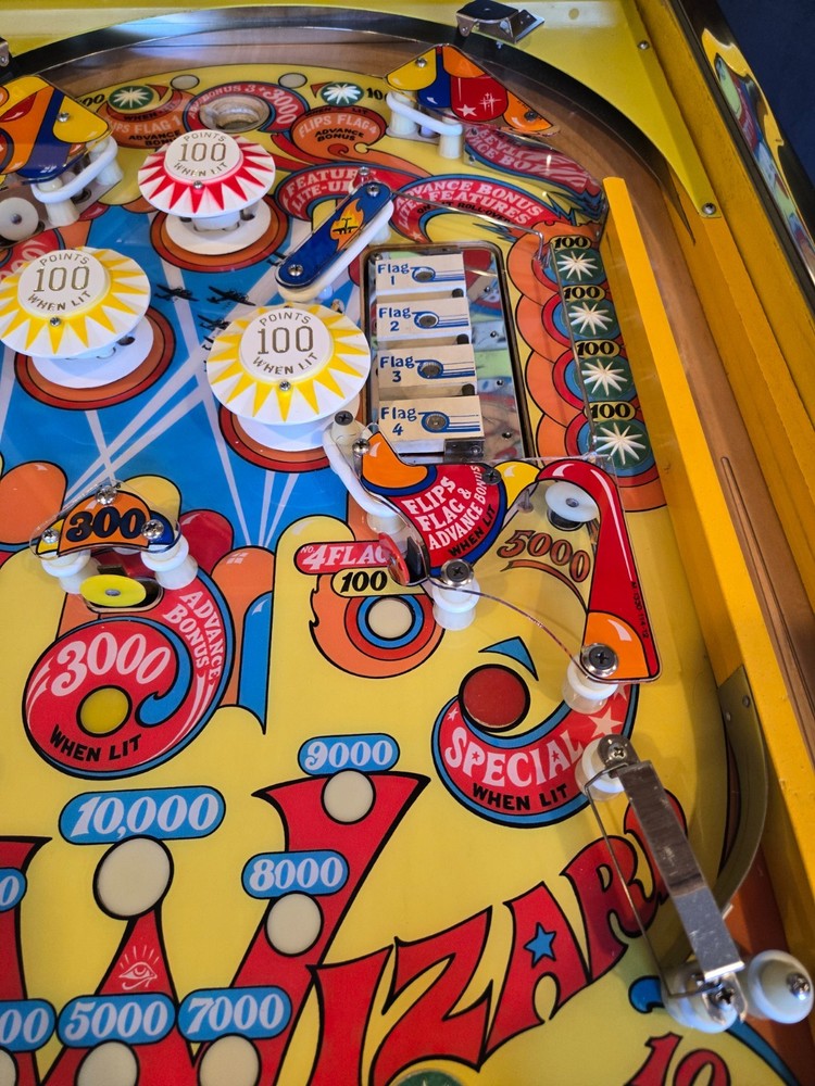 Restored Wizard! Pinball Machine (Bally) 1975