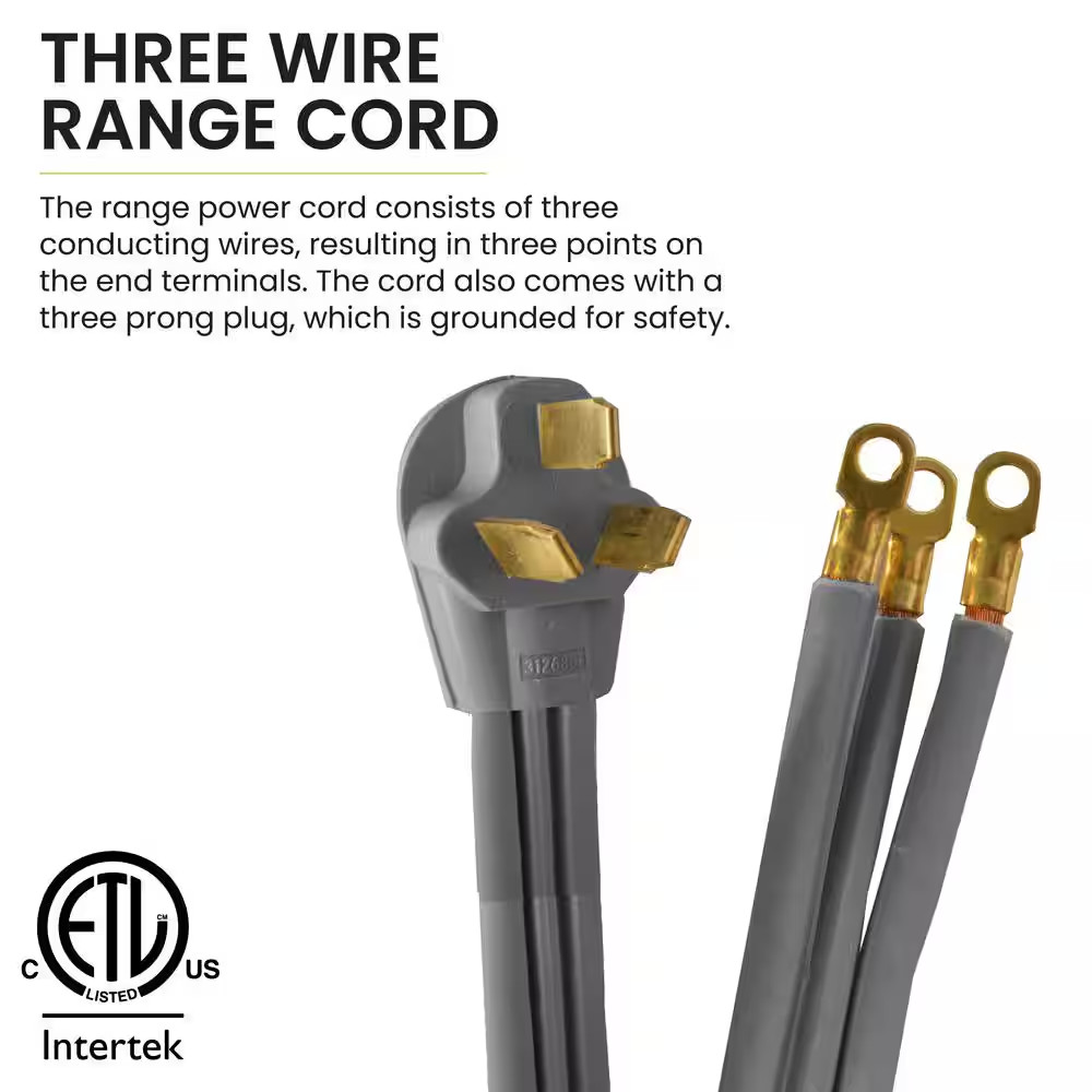 4 Ft. 6/2 and 8/1 3-Wire Range Cord