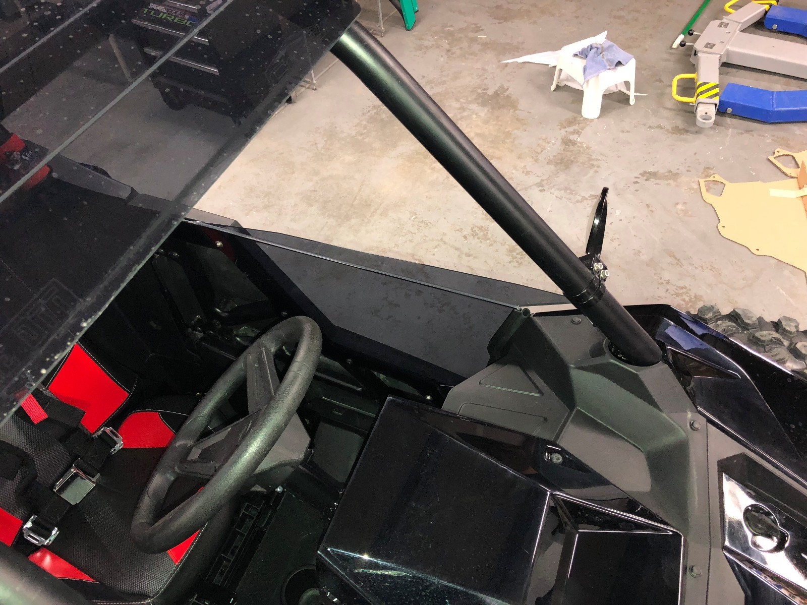 Double Ott Polaris RZR RS1 Upper DOORS Smoked Polycarbonate