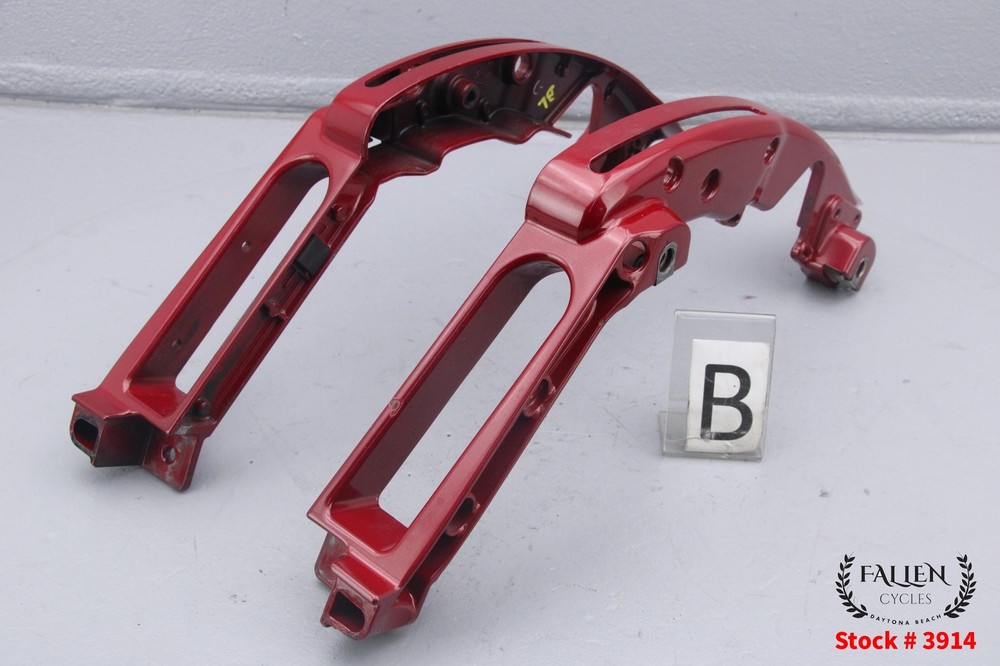 2016 Harley Street Glide CVO Saddlebag Support Mount Bracket Set ATOMIC RED