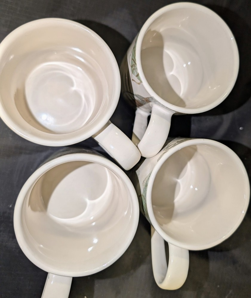 SET CORELLE TEXTURED LEAVES 18 pc Dinnerware set +extras