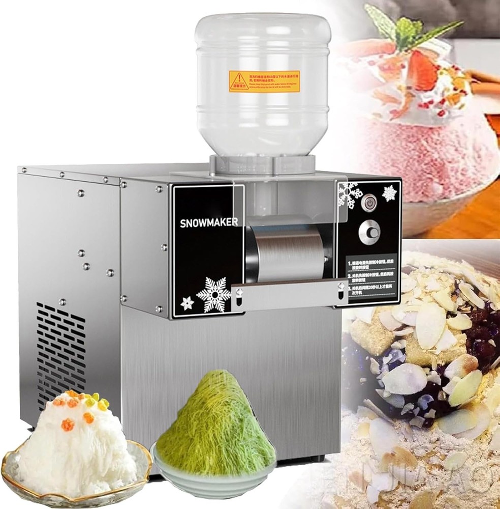 Commercial Snowflake Ice Machine Korean Shaved Ice Machine Automatic IceCrusher