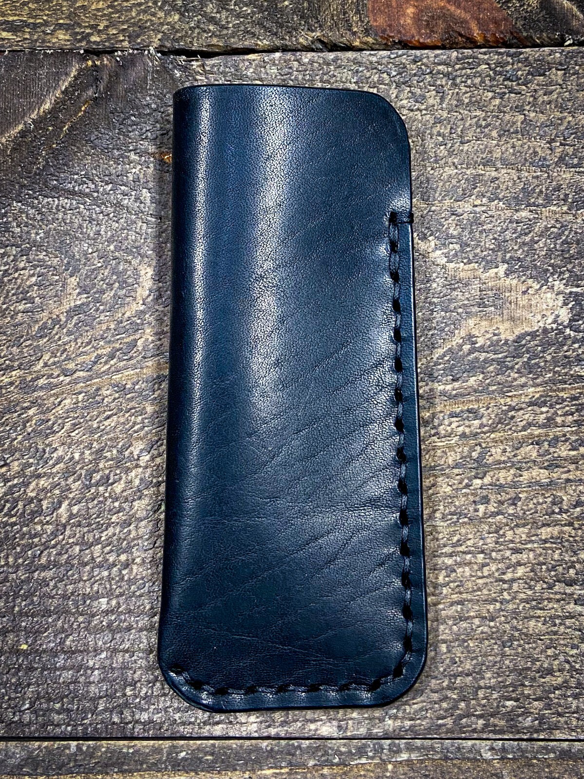 Leather EDC Pocket Knife Slip universal 4.75”x 2” fits Bugout, Stockman and more