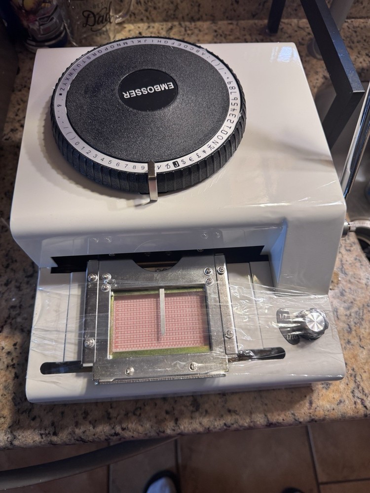 PVC Code Printer Embosser Model DMS 72A With Manual