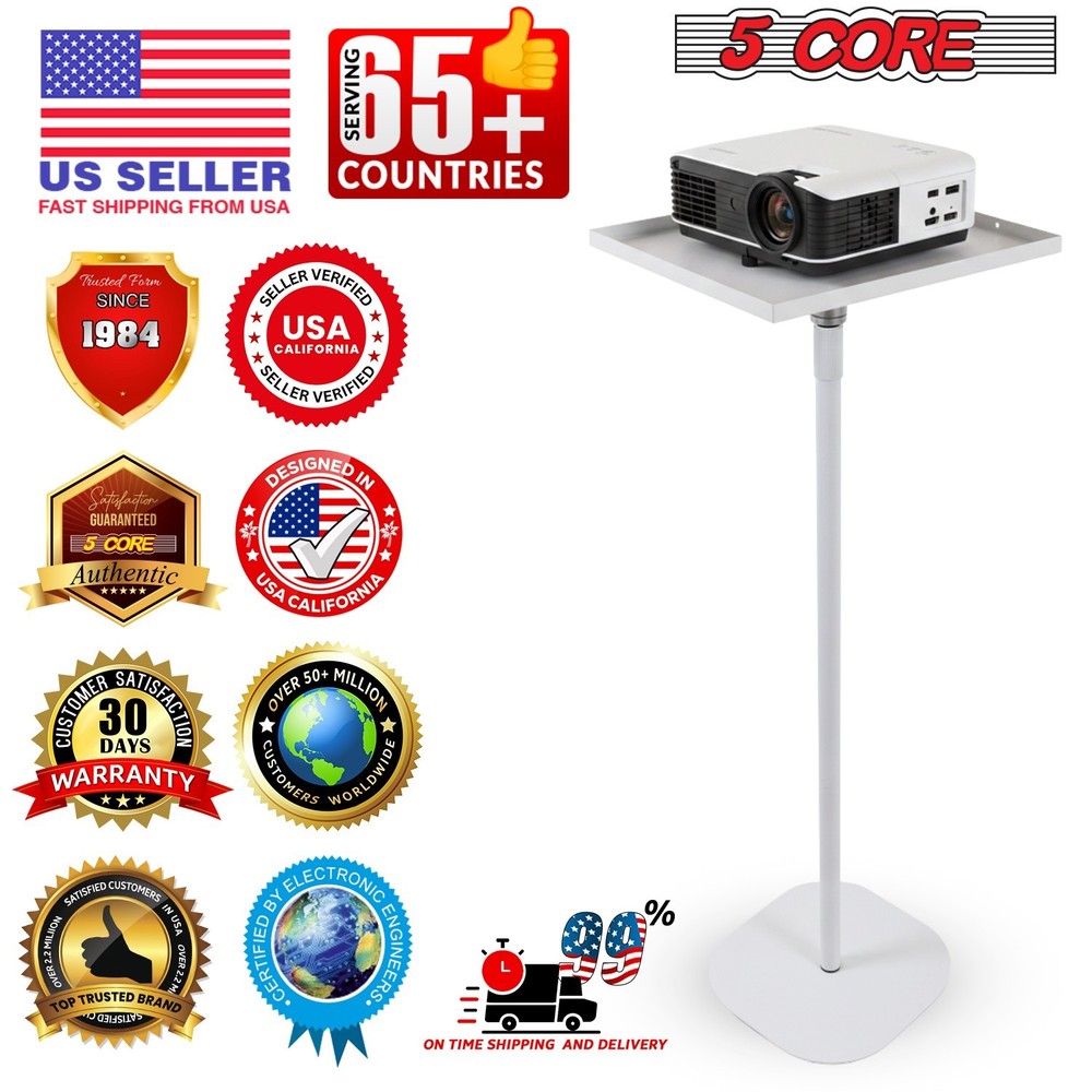 5 Core Projector Stand Floor Adjustable Heavy Base Universal Projectors Support