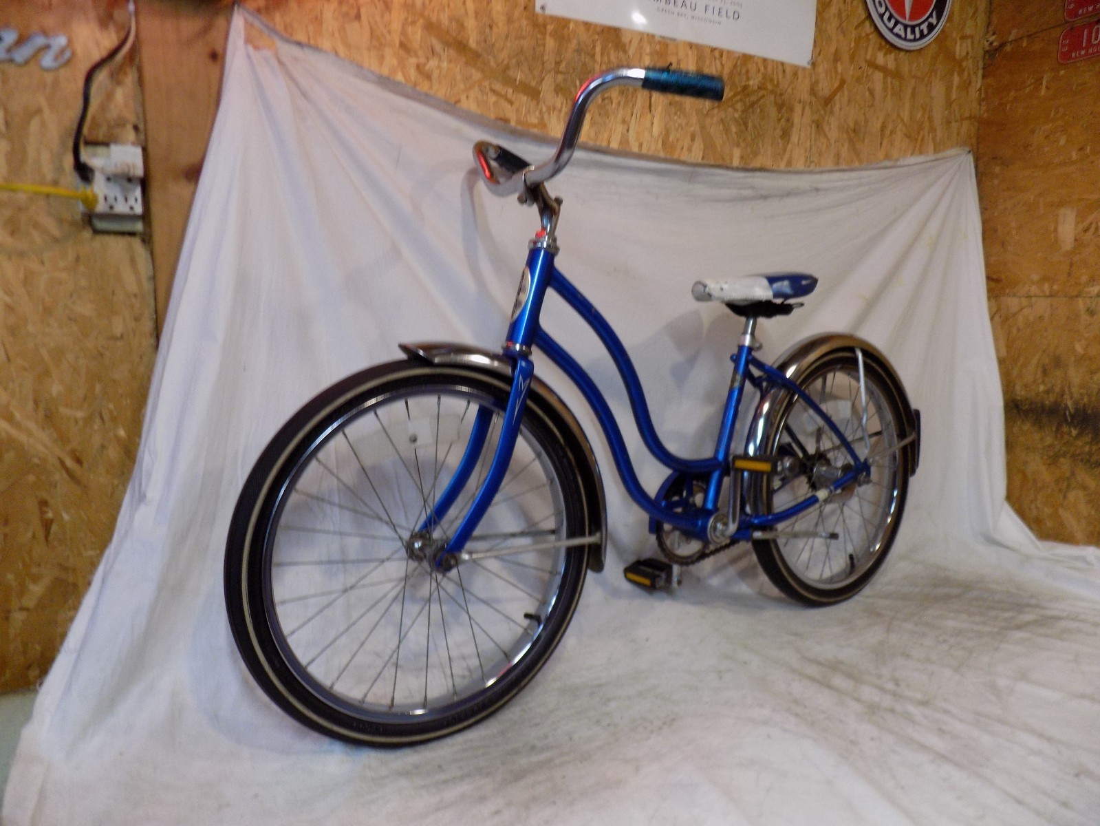 1977 SCHWINN BANTAM 20" STINGRAY MUSCLE BIKE S7 BLUE HOLLYWOOD SUPERIOR TIRES S7