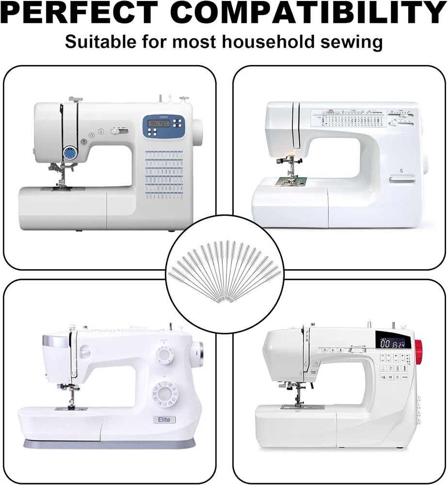 Sewing Machine Needles, Universal Needle, ONEHERE Compatible...