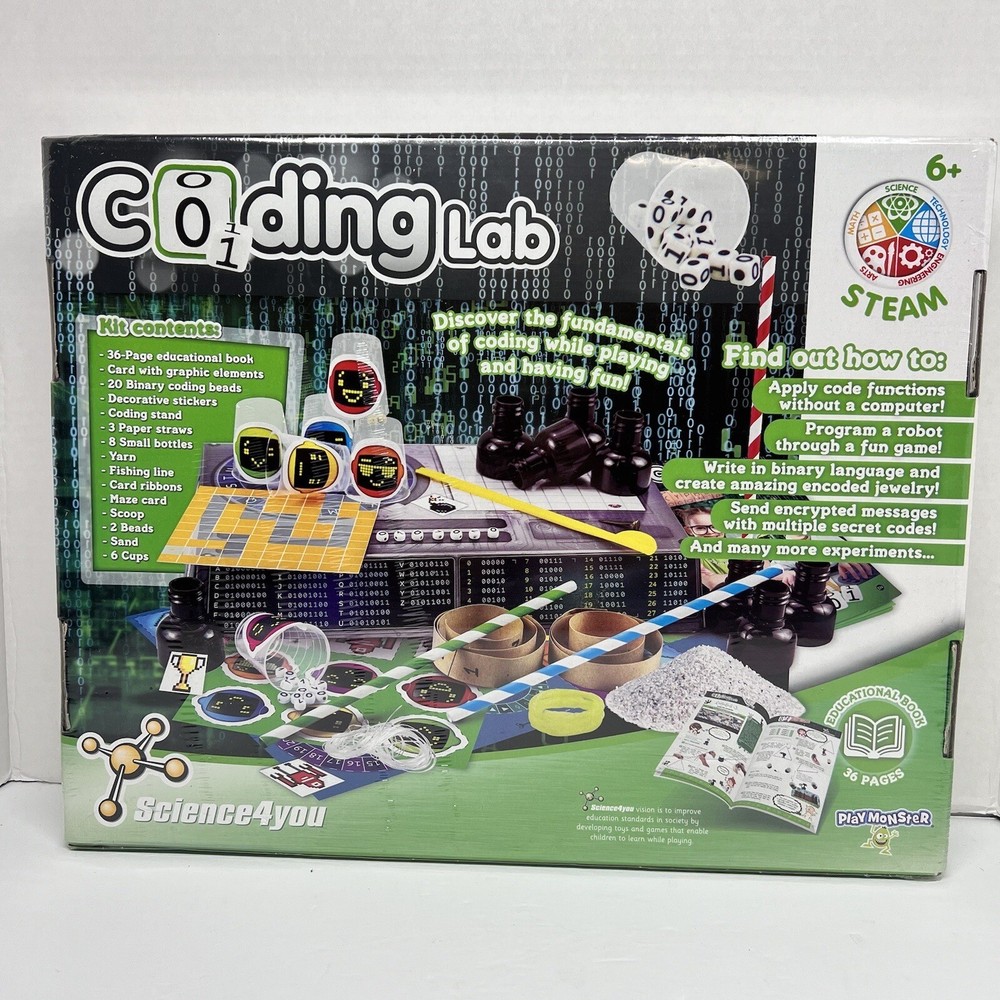 PlayMonster Science4you Coding Lab 10 Experiments to Learn How to Code Fun
