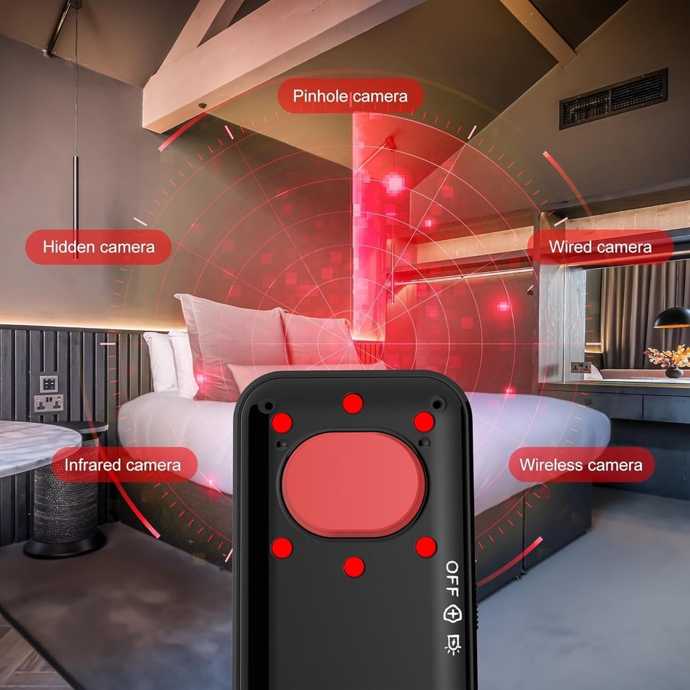 Hidden Camera Detectors, 2024 Professional Camera Detector, Bug Detector, GPS Tr