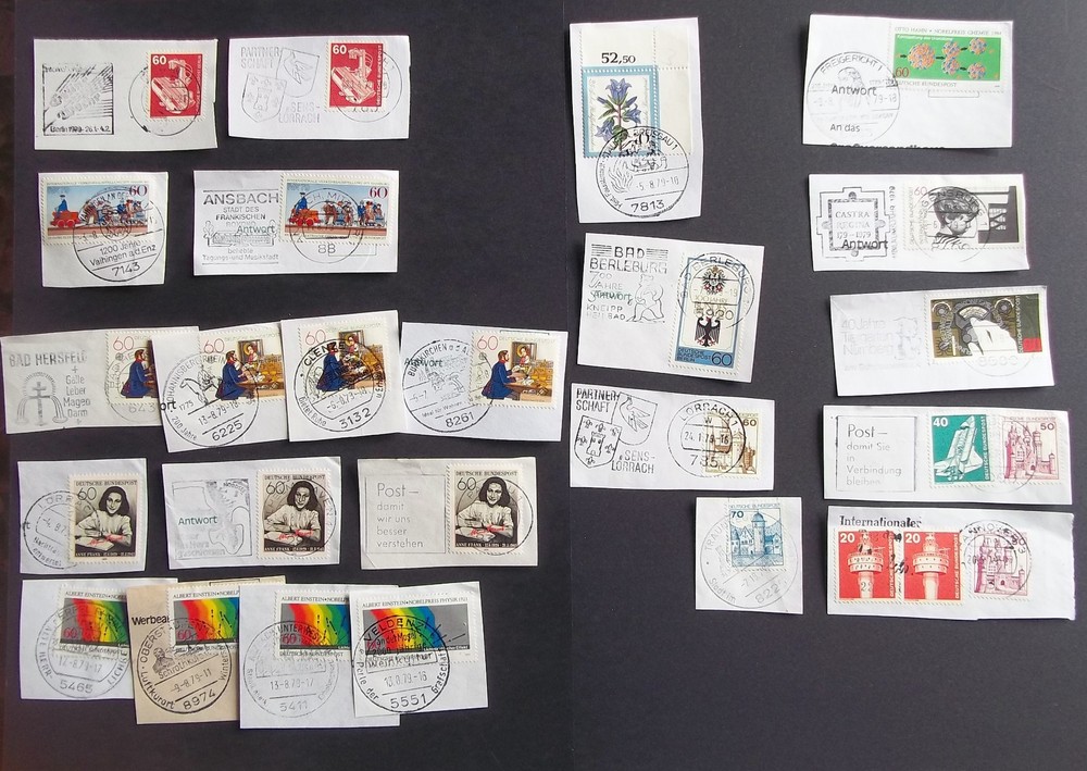24x 1979 special / commemorative cancels Germany