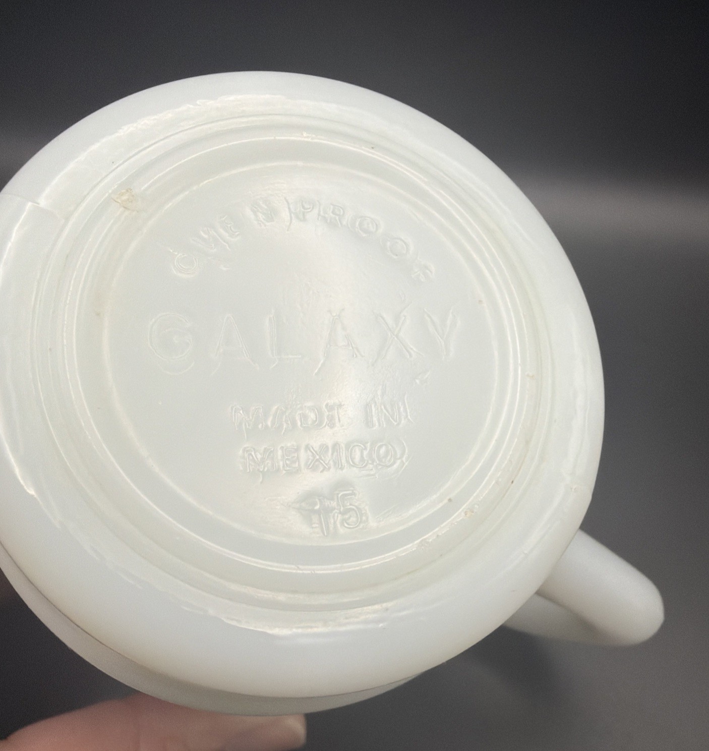 Rare Vtg Super 8 Motel Coffee Cup Mug Freshpot Milk Glass White Advertising Mex