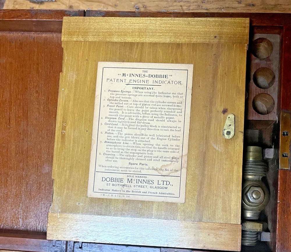 McInnes-Dobbie PATENT Steam Engine Indicator, Pattern A, Glasgow 1900’s.
