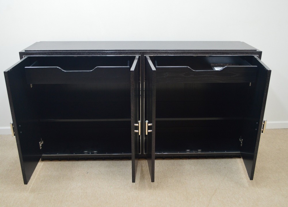 Ralph Lauren Modern Ebonized Buffet Sideboard (A)