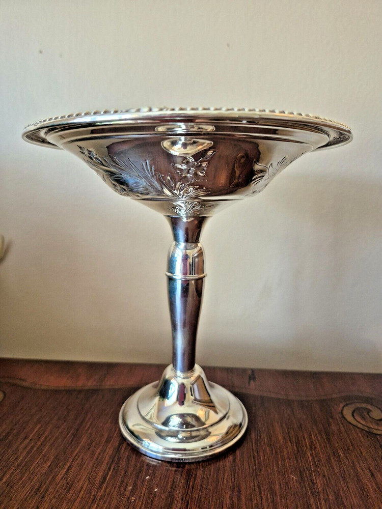 Sterling Silver Fancy Candy Dish Frank M Whiting table ready condition