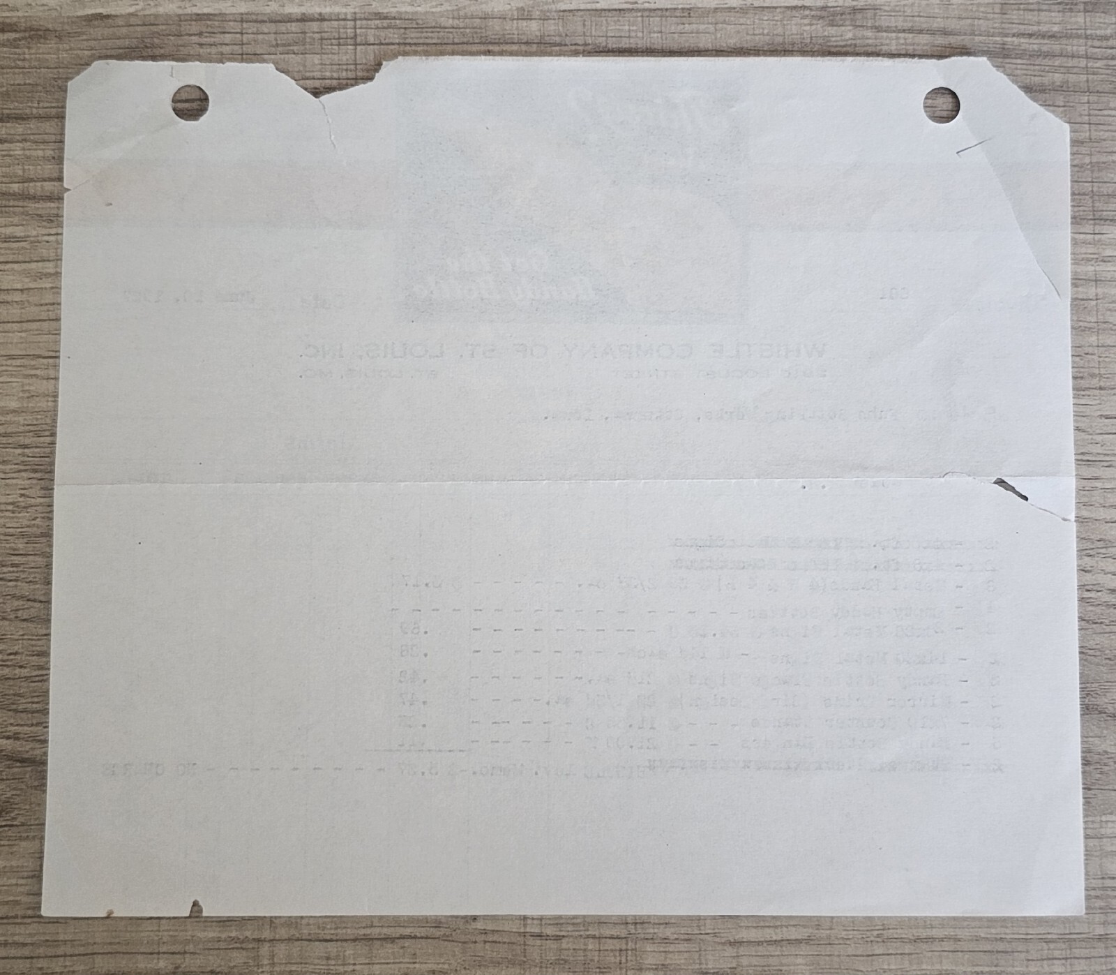 1927 Whistle Company of St. Louis Illustrated Billhead Receipt St. Louis, MO