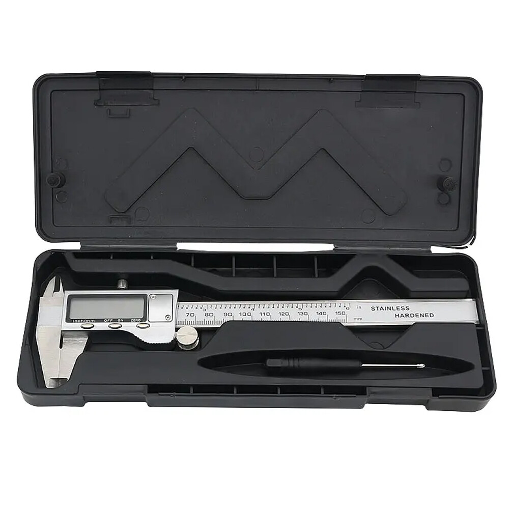 Digital Caliper Micrometer LCD Gauge Vernier Electronic Measuring Tool 6" 150mm