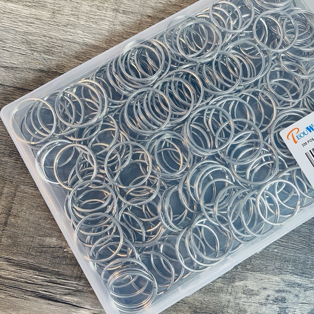 200 Piece 1" Diameter Split Rings Key Rings