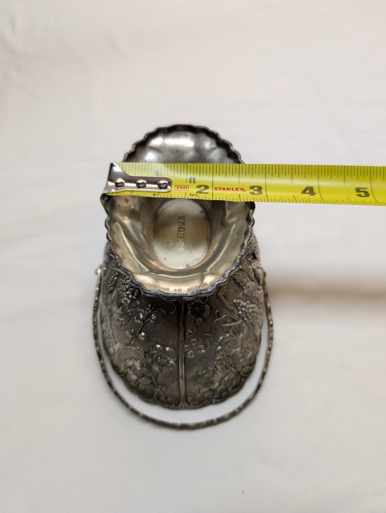 Vintage Daruma Silver Plated Basket/ Bowl/ Candy Dish, Made In Japan