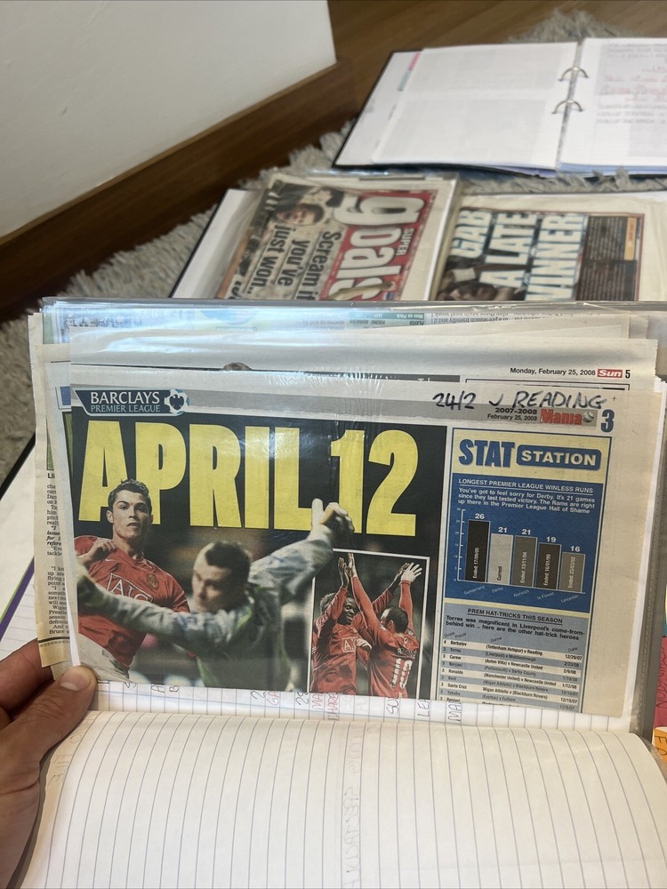 Job Lot aston villa newspapers and notes
